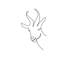 Easy Goat One-Line Drawing: Perfect for Beginner Sketching