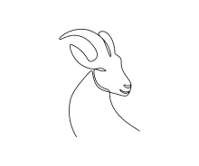 Simple One-Line Goat Drawing: Sketching with Minimalist Techniques