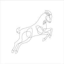 One-Line Goat Drawing Tutorial: Learn to See and Draw with Simplicity