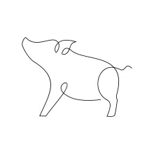 Simple Pig Drawing in One Line: Build Drawing Confidence with a Friendly Farm Animal