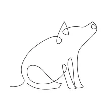 Quick One-Line Pig Drawing: Perfect for Daily Sketch Practice