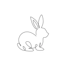 Learn to Draw a Rabbit with One Line: Simple Animal Art for All Ages