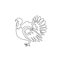 One-Line Turkey Drawing Project: Build Drawing Skills Through Minimal Bird Art