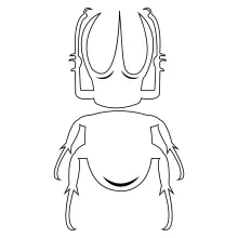 Simple Beetle Drawing in One Line: Build Art Skills with Clear Insect Forms