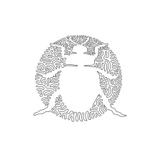 One-Line Exotic Beetle Drawing: Explore Unique Insect Shapes with Minimal Lines