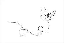 One Line Drawing of a Butterfly: Fun, Easy Art for Young Artists