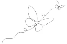 Drawing a Butterfly in One Line: Practice Nature Forms the Easy Way