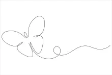 Learn to Draw a Butterfly with Simple One Line Art