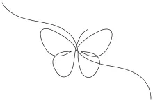 Beginner Butterfly One Line Drawing: A Gentle Introduction to Line Art