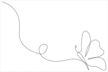 Simple One Line Butterfly: Practice Art While Learning About Nature
