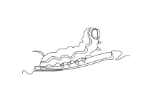 Cute Caterpillar in One Line: Fun Way to Learn Repetition and Curves