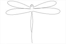 One-Line Dragonfly Illustration: Discover Balance and Simplicity in Drawing