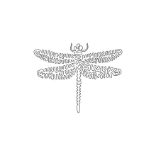 Beautiful Dragonfly in One Line: Easy Art for Learning Insect Form and Wings