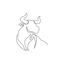 One Line Buffalo Head Drawing: Study Structure with a Clean, Elegant Style