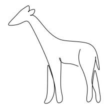 One Line Giraffe Drawing: Learn Tall Animal Shapes in a Simple and Fun Way