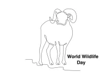 One-Line Drawing of a Walking Sheep Looking Sideways: Learn Simple Animal Shapes