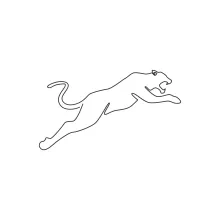 Simple One Line Leopard Drawing: Easy Art Practice with Jungle Animals