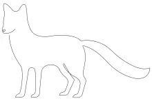 One Line Drawing of a Clever Fox: Simple Art for Everyone