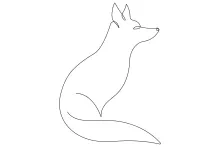 One Line Fox Drawing: Learn Animal Shapes with Simple Forest Art