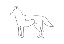 Fox One Line Drawing: Learn to Draw a Clever Animal with One Line