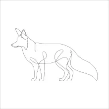 "One Line Drawing Fox: A Beginner-Friendly Way to Sketch Animal Forms"