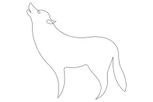 One Line Wolf Drawing: Wild Nature Art for Beginner Sketchers