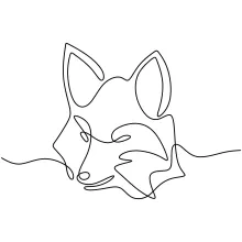 "One Line Wolf Drawing: Capturing Strength and Mystery with Minimalist Art"