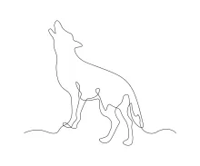 One Line Wolf Art: Draw Wild Animals Simply and Build Creative Confidence