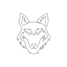 Simple Wolf Drawing in One Line: Learn Wild Animal Shapes Easily