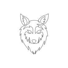 Easy One-Line Drawing of a Wolf: Wild Animal Art for All Ages