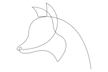 "One Line Wolf Drawing: Capturing Strength and Mystery with Minimalist Art"