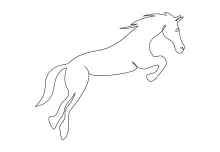 Horse in One Line Drawing: Develop Art Skills with a Farm Animal