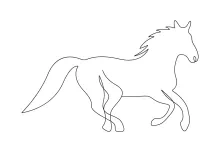 One Line Drawing of a Horse: Simple Animal Art for All Ages