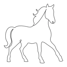 "Minimalist Horse Illustration: Capturing Motion and Energy in One Line Art"