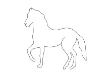Easy Horse Drawing in One Line: Practice Animal Body Form