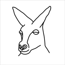 One Line Kangaroo Drawing: Quick Animal Sketches for Beginners and Kids
