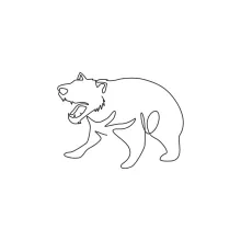 One Line Tasmanian Devil Art: Practice Drawing Strong Shapes and Bold Features