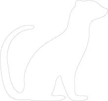 "Continuous Line Yellow Mongoose Art: Capturing a Quick and Agile Animal with Simplicity"