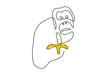 "One-Line Orangutan Art: A Simplified Approach to Capturing Expressive Primate Forms"