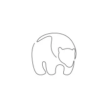 "One Line Bear Drawing: Simple Art to Illustrate Strength and Majesty"