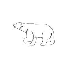 One Line Grizzly Bear Drawing: Practice Strong Animal Shapes with Simple Technique