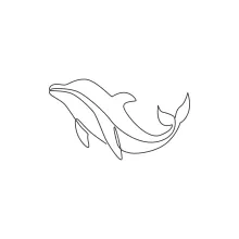 Dolphin One Line Art: Easy Way to Sketch a Smart Sea Creature