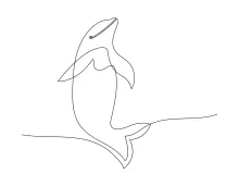 Beautiful Dolphin in One Line: Learn to Draw with Ease and Fun
