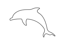 "Minimalist Dolphin Sketch: Expressing Fluidity and Strength with One Line Art"