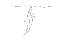 Dolphin One Line Art: Easy Sea Creature Drawing for Beginners