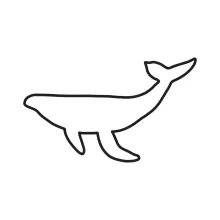 Whale One Line Art: Learn Sea Animal Shapes with a Single Line