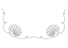 One-Line Oyster Shell Drawing to Explore Opening Shapes and Texture