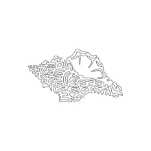 Small Seashell One-Line Drawing to Learn Natural Design Patterns