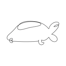 Easy One Line Turtle or Tortoise Drawing: A Relaxing Reptile Art