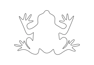 Quick and Simple Frog Drawing Using One Line for Daily Art Practice